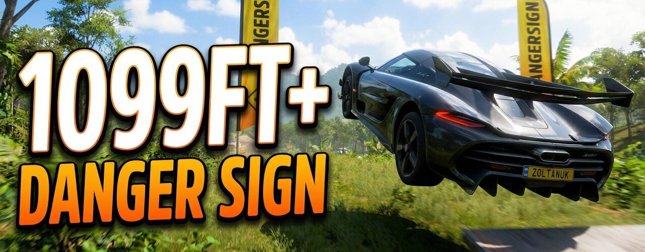 FH5 Cascadas Danger Sign – Beat 1099ft Fast | Koenigsegg Jesko Tune